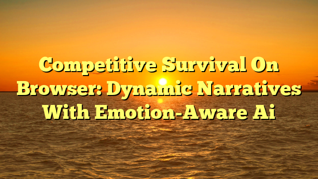 Competitive Survival On Browser: Dynamic Narratives With Emotion-Aware Ai