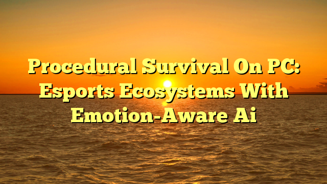 Procedural Survival On PC: Esports Ecosystems With Emotion-Aware Ai